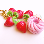 いちごとストロベリーフレンチのキーホルダー