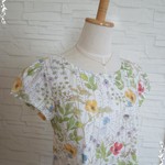 SALE リバティ パフスリーブ　ブラウス イルマ　レッド