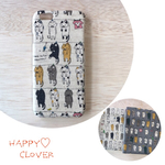 ★【受注生産】猫のせんたく iPhoneケース（カバータイプ）