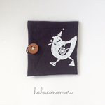 濃い紫☆携帯用ボックスティッシュケース