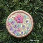 お花の刺繍ブローチ✴︎174