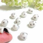 ミニチュア粘土の豆大福10個セット(内1個餡見えます)