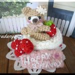 くまちゃんの苺ケーキ作り🐻お誕生日