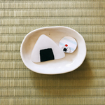 おにぎりブローチとおにぎりイヤリング