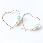 《ハニーミント》Cotton candy♡フープピアス,イヤリング