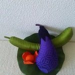 ちりめん  お盆  お供えもの