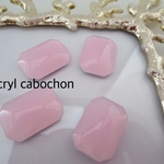 マーメイドジュエルアクリルカボション4個ピンク