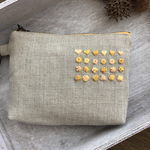 コレクション 山吹色 刺繍ポーチ