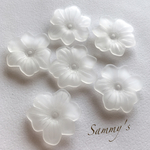 再入荷☆ビッグフラワーA アクリルパーツ つや消し クリア色