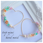  ［trop mimi］ハートフープピアス AVRIL