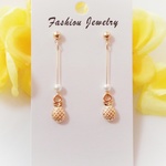 再販×14 パイナップルのロングイヤリング/ピアス