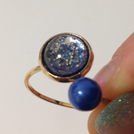 宇宙塗り大きめリング☆レジン