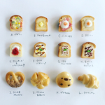 選べる3個♩本物のパンでできたトーストブローチ等3個セット♡