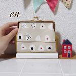 ティッシュケースがま口 おにぎり
