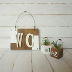 木製ＷＣプレート フェイクグリーンセット