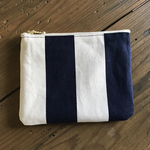 ぺたんこポーチ ストライプ