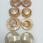 20&23ｍｍ◇8個入◇　ベージュ　親子ペア春夏ボタン＃２