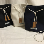 3way 帆布巾着ショルダーバッグ ブラック