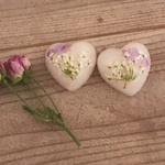 押し花ハートピアス＊イヤリング