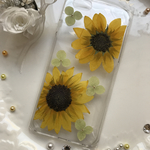harupopoo さま専用 Phone6/6(s)ひまわり押し花スマホケース