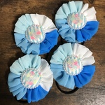 シフォンフラワーゴムBlue gradation