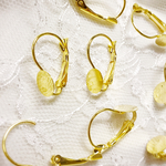 10個ニッケルフリー♡８mm張り付けフレンチフックピアス♡