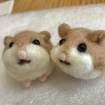 羊毛フェルトハムスター