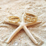 Pearl Double Gold Ring