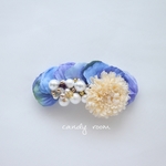 069 hydrangea barrette 