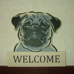 ウェルカム　パグ　welcome pug dog  パグ好き　犬好き　かわいい　オシャレ