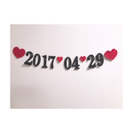 結婚式ガーランド♡日付け