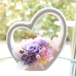 プリザーブドフラワー♡ハートの器♡パステルカラー