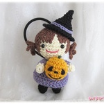 【50110116様ご予約分】ハロウィン魔女っ子あみぐるみヘアゴム