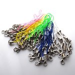 カニカン付携帯ストラップ 金具 ミックスカラー 4色 50本入り ストラップ パーツ