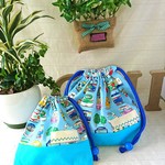 ☆アウトレット☆お弁当袋 & コップ袋 セット お名前タグつき
