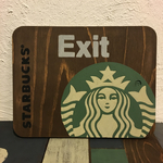 スタバ風出口案内看板