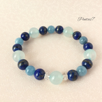 心身が落ち着くブルー系のブレスレット