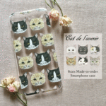 【セミオーダー】Cat de l'avenir えらべる猫のスマホケース（クリア）