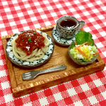  ミニチュア🍝ミートソースパスタセット
