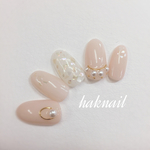 No.59 ⭐︎ ブライダル　シンプル　結婚式　花嫁　花束　パール　シェル　花びら　アクセサリー　ネイル　チップ