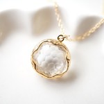 14kgf クリスタルクリア・ウェービィ・ネックレス ~ crystal clear ~