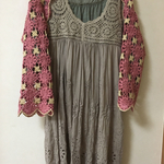 もも色フラワー🌸の2wayストール