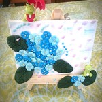 梅雨「青い紫陽花とカエル」「紫陽花とかたつむり」確認用