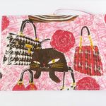 文庫本ブックカバー　おしゃれキャット　ピンク