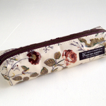 【SALE 5/10まで】リバティ ペンケース メガネケース ガーデン ブラウン