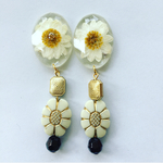 押し花レジン イヤリングorピアス