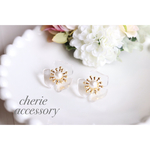 クリアフラワーearring