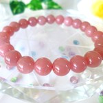 ☆恋愛運☆愛を育む☆女子力アップ☆ハートチャクラ☆ストレス解消☆魅惑のパワーストーン☆ピンクグァバクォーツ♪　★８．７ｍｍ★　☆１７ｃｍ☆