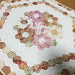 パッチワークキルト ヘキサゴン お花畑