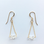 ハーキマーダイヤモンド ピアス k14gf